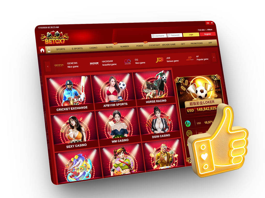BetCX7 Pakistan sports, cricket and casino Android app